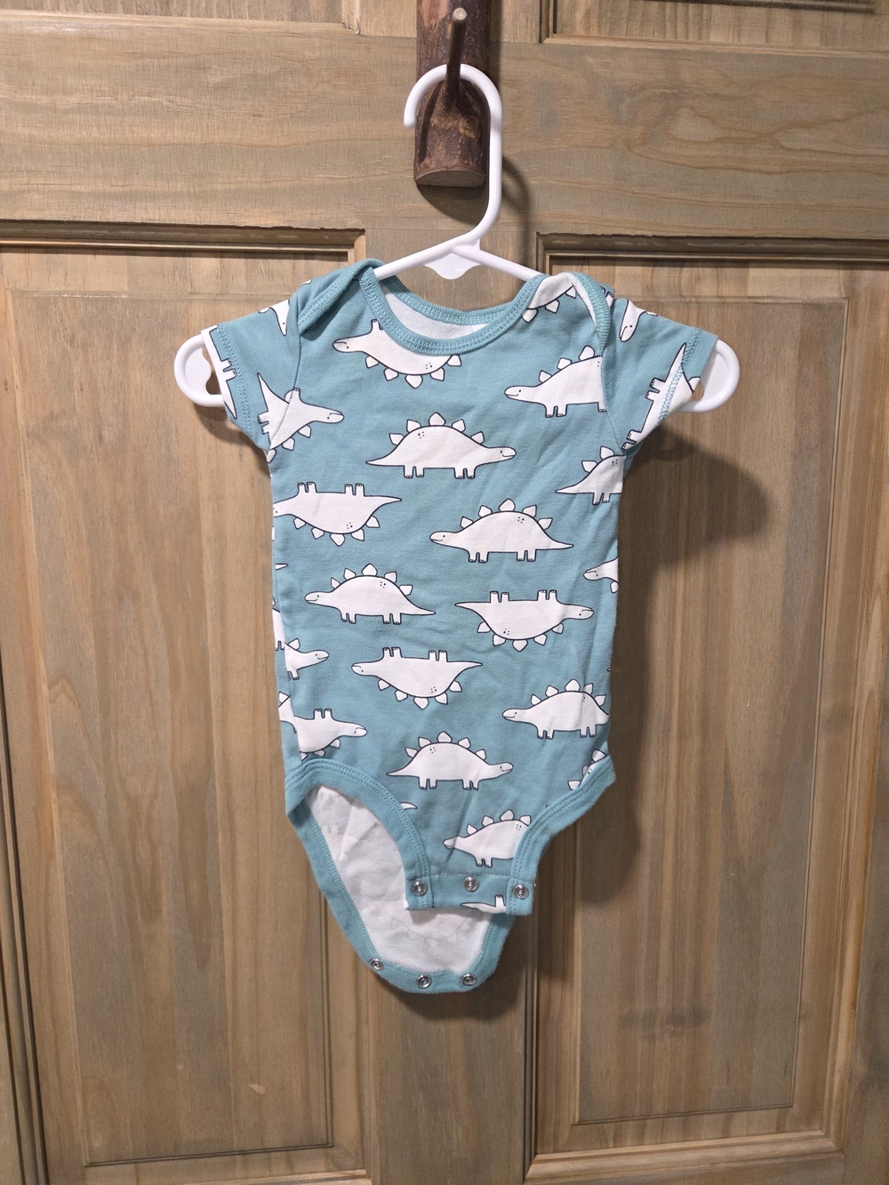 **BUNDLE & SAVE** Carter's Baby One-Piece Bodysuit in Blue with White Dino Print